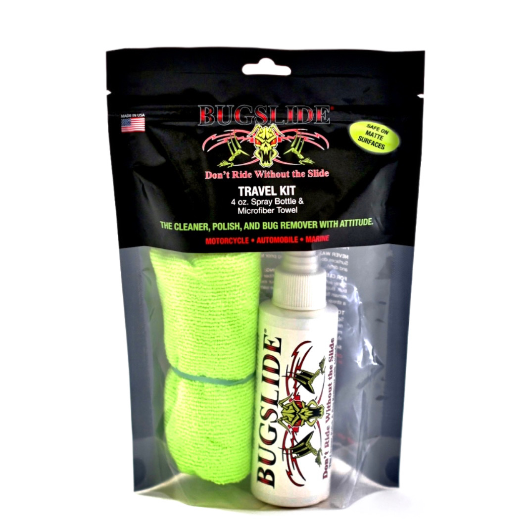 4oz. BugSlide Travel Kit - DON'T RIDE WITHOUT THE SLIDE - Click Image to Close