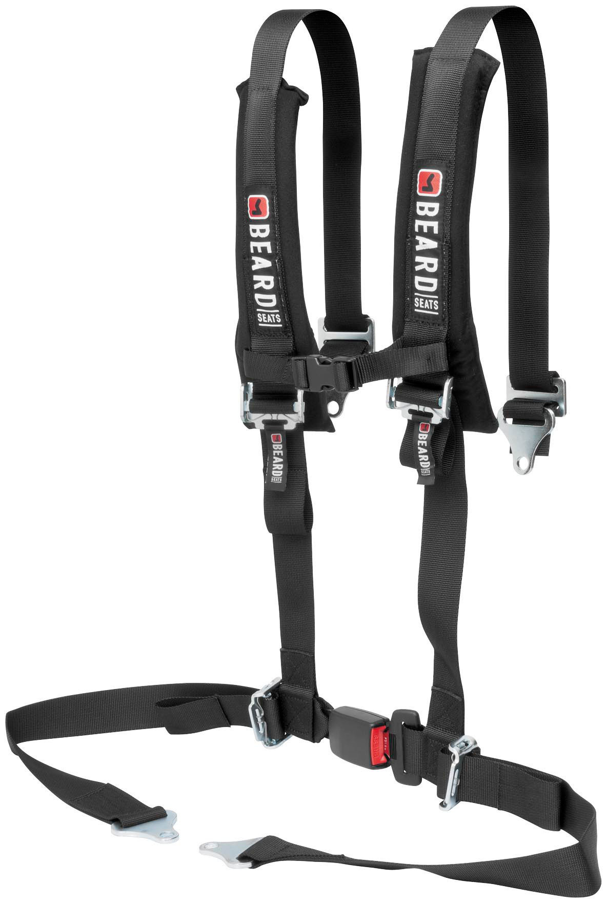 4 Point Beard Safety Harness - 2" x 2" w/Pads Auto Style Buckle - Click Image to Close