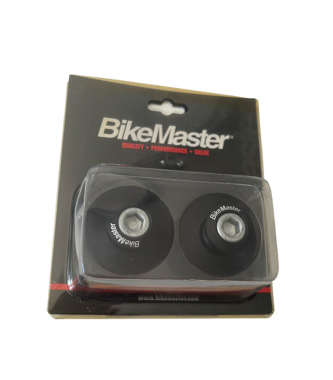 BikeMaster M10 Black Swingarm Spools for Kawasaki - Aluminum - Click Image to Close