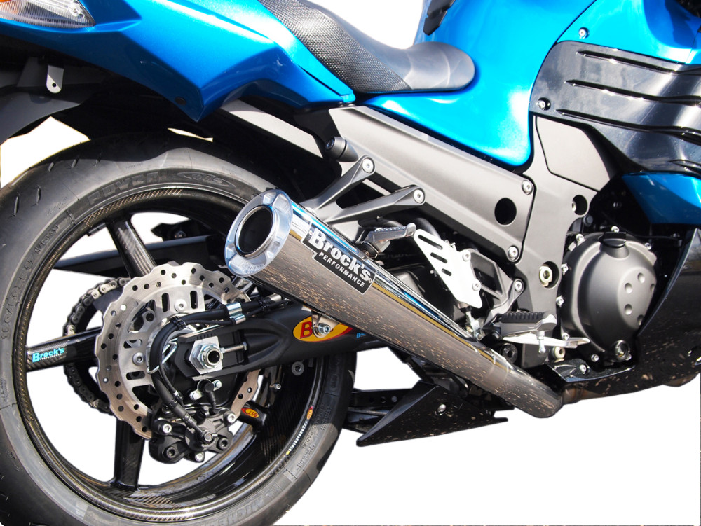 20" StreetMeg Full Exhaust - For Kawasaki ZX14R - Click Image to Close