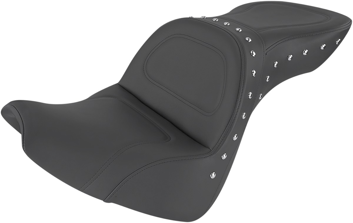 Explorer Special Studded 2-Up Seat Black Gel - For 18-20 Harley FXBR/S - Click Image to Close