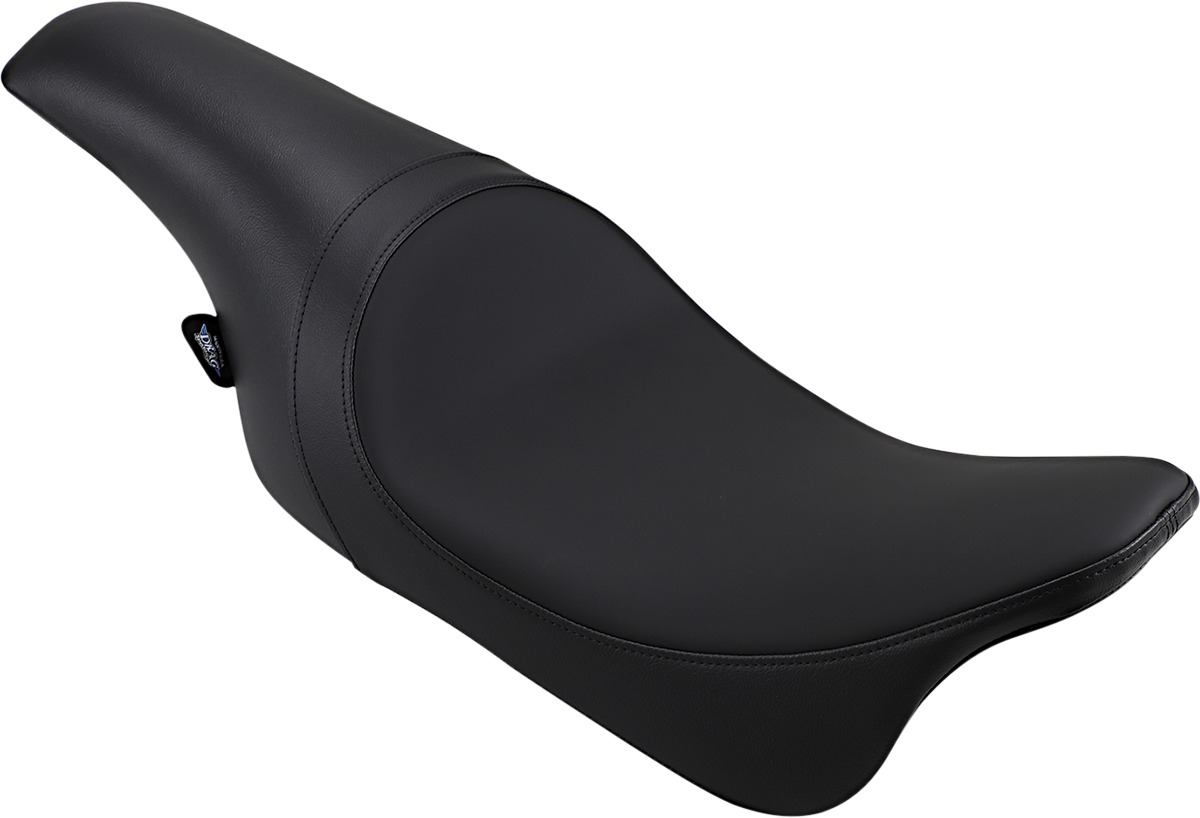 Predator Smooth Leather 2-Up Seat Low 1" - For 08-20 Harley FLH FLT - Click Image to Close