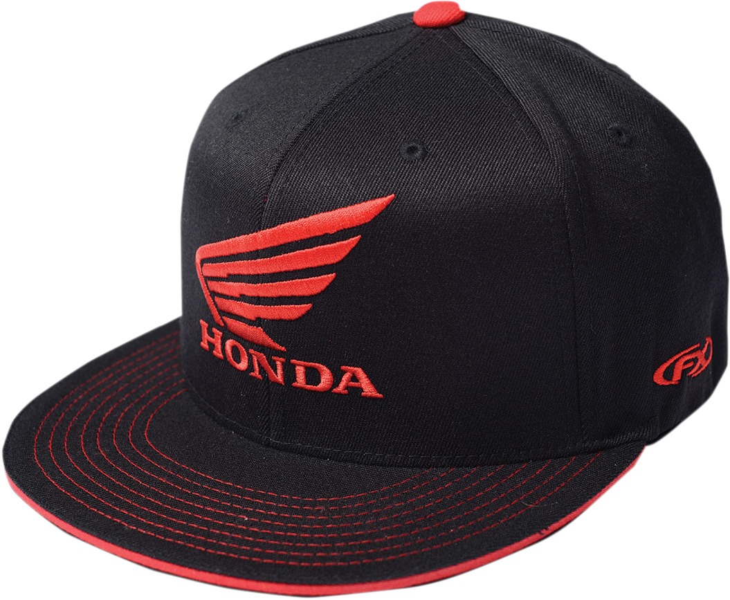 Men's Honda Wing Hat - Honda Wing Hat Blk S/M - Click Image to Close