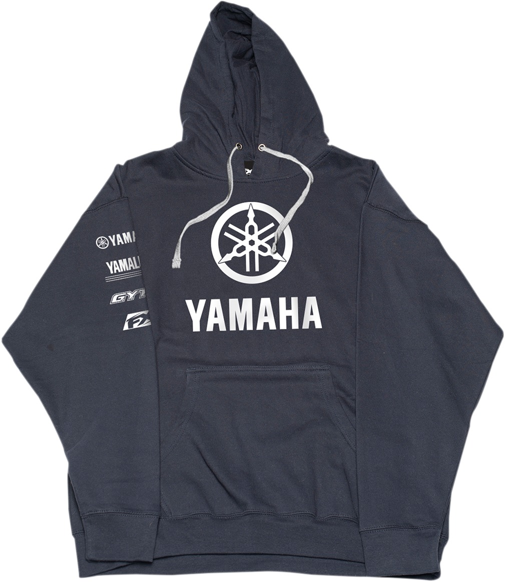 Men's Yamaha Stack Hoody - Yamaha Stack Hoody Nvy Md - Click Image to Close