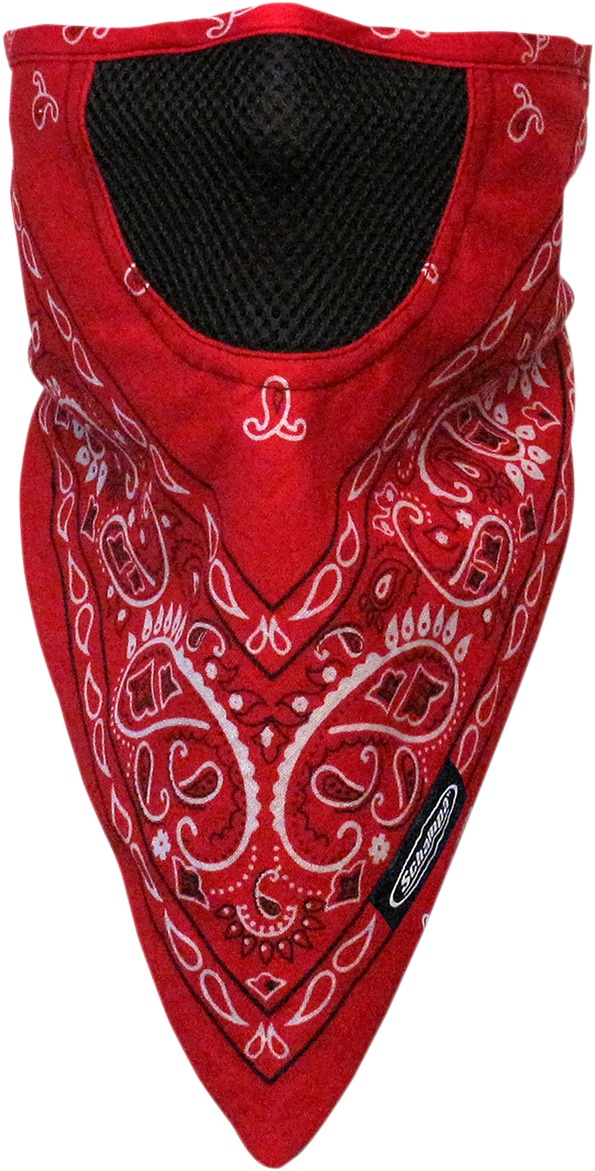 FaceFit Facemask - Facefit Hook/Loop Red Paisley - Click Image to Close