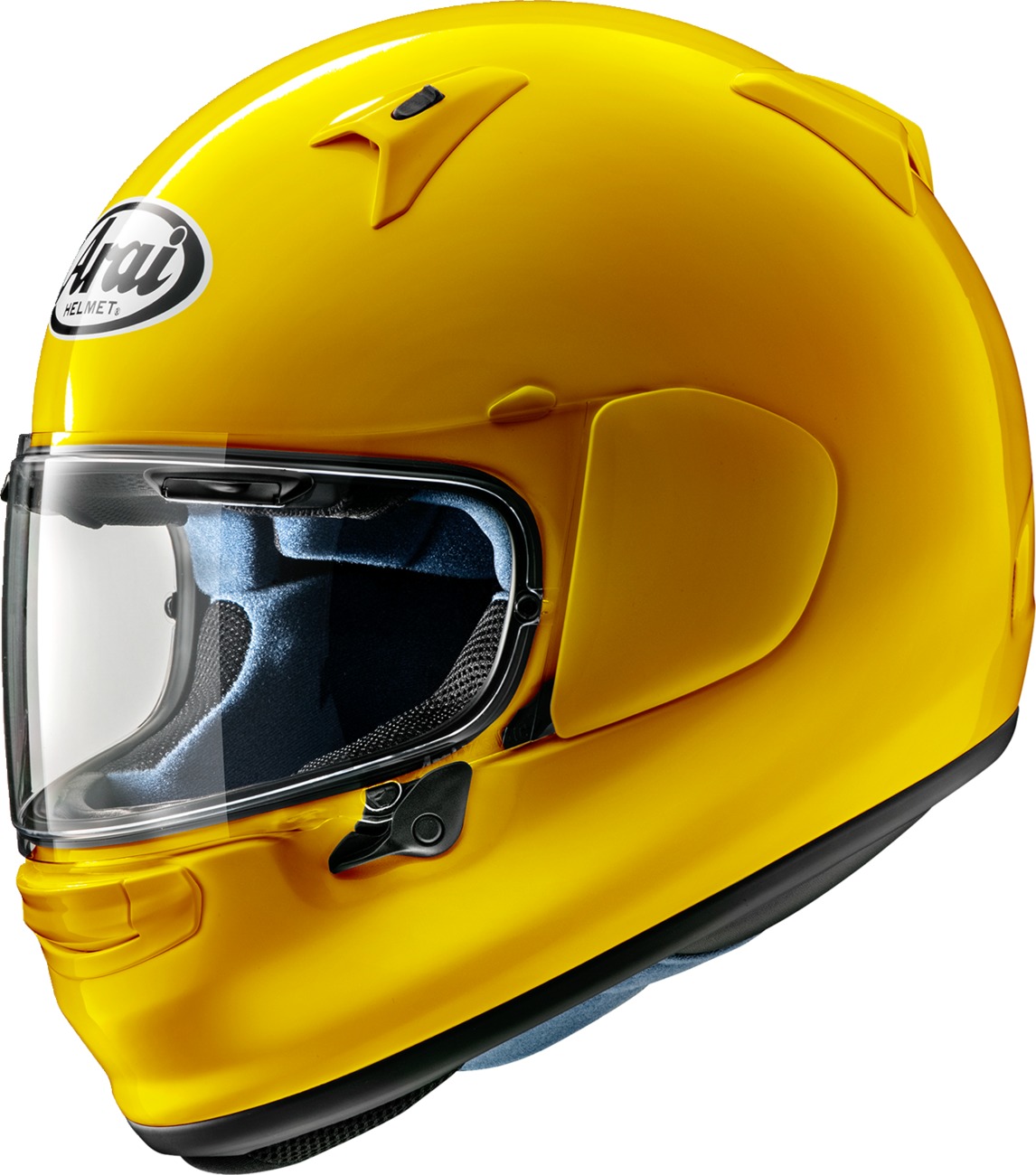 Arai Regent-X Code Helmet XS Yellow - Full-face helmet with Code graphic in XS Yellow - Click Image to Close