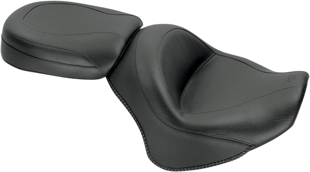 Touring Smooth Vinyl 2-Up Seat - Black - For 11-17 Yamaha XVS13 Stryker - Click Image to Close