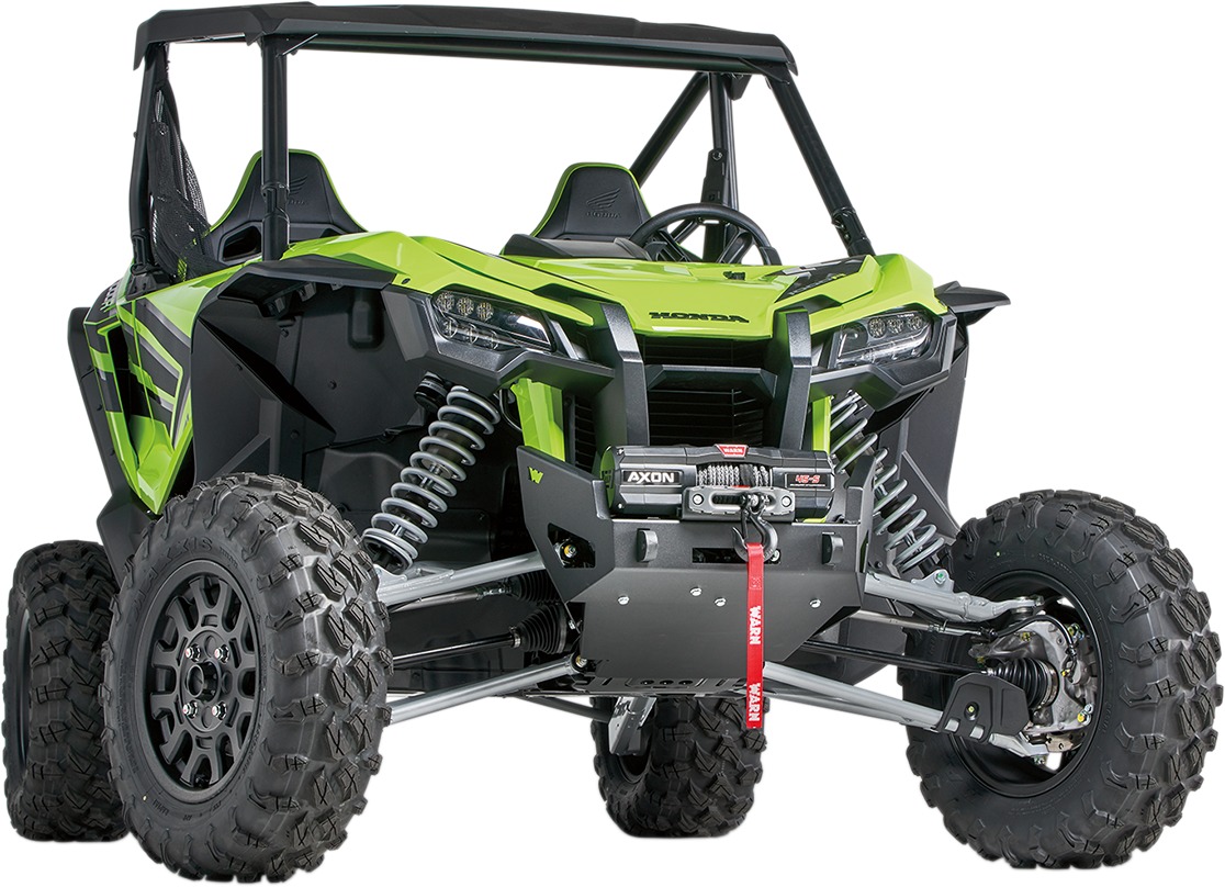 UTV Front Bumper w/ Integrated Winch Mount - For 19-22 Honda Talon 1000 - Click Image to Close