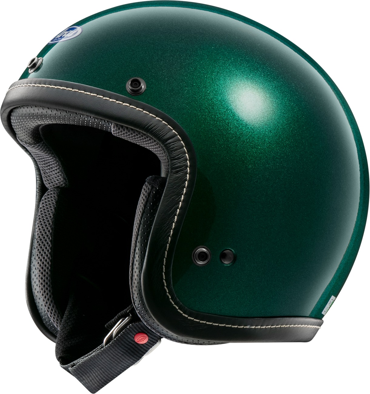 Arai Classic-V Helmet XL Gloss Metallic Green - Open face helmet, XL, Gloss Metallic Green - Click Image to Close