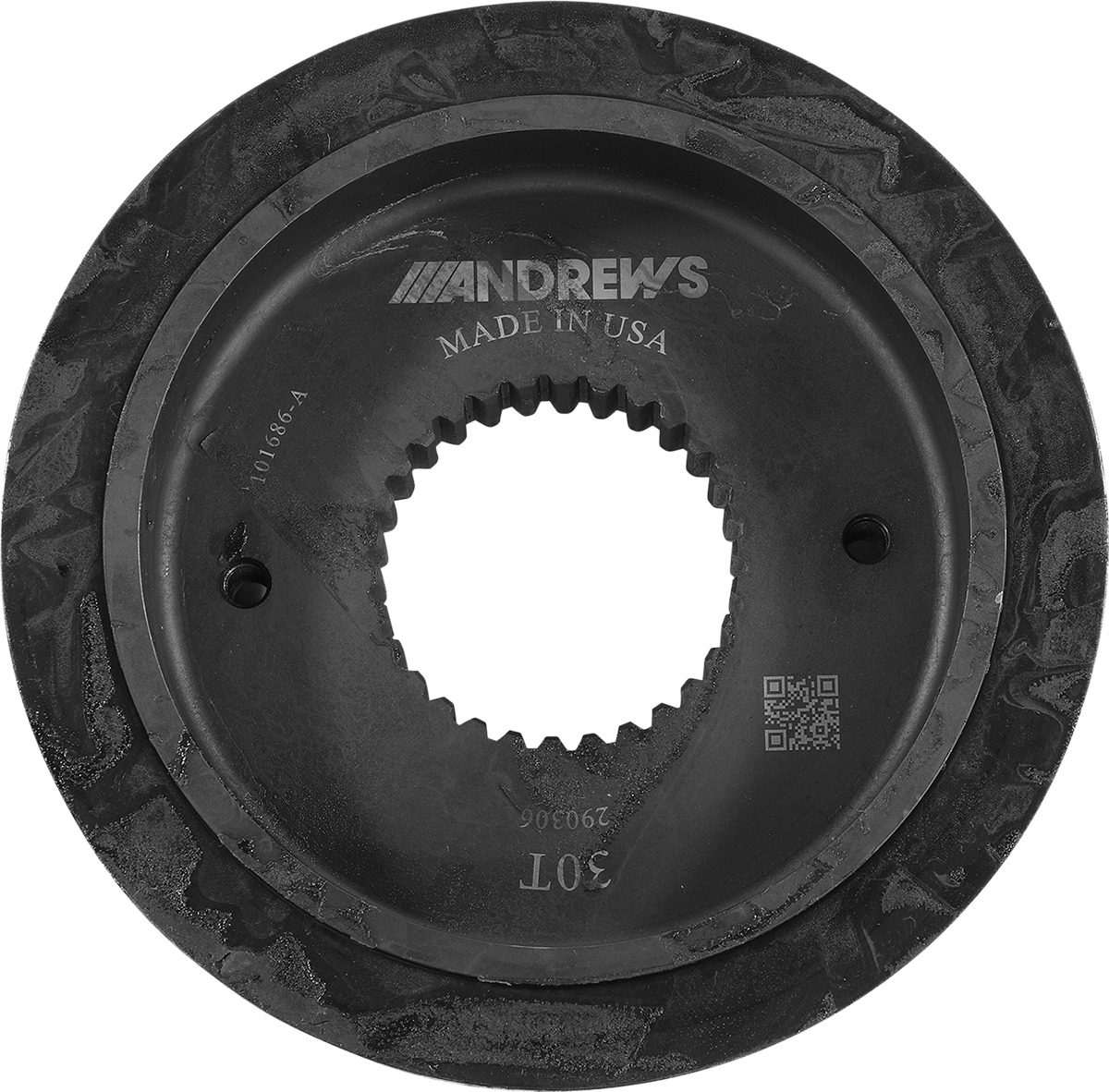 Rear Belt Drive Transmission Pulleys - 30 Tooth Power Pulley - Click Image to Close