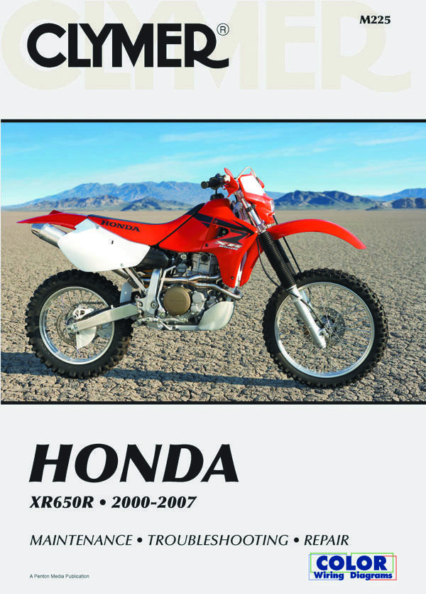 Shop Repair & Service Manual - Soft Cover - For 2000-2007 Honda XR650R - Click Image to Close