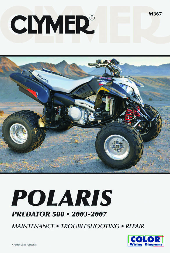 Shop Repair & Service Manual - Soft Cover - For 03-07 Polaris Predator 500 - Click Image to Close