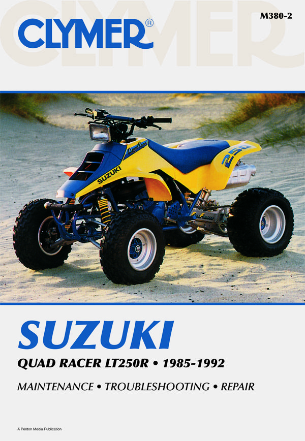 Shop Repair & Service Manual - Soft Cover - For 1985-1992 Suzuki LT250R Quad Racer - Click Image to Close