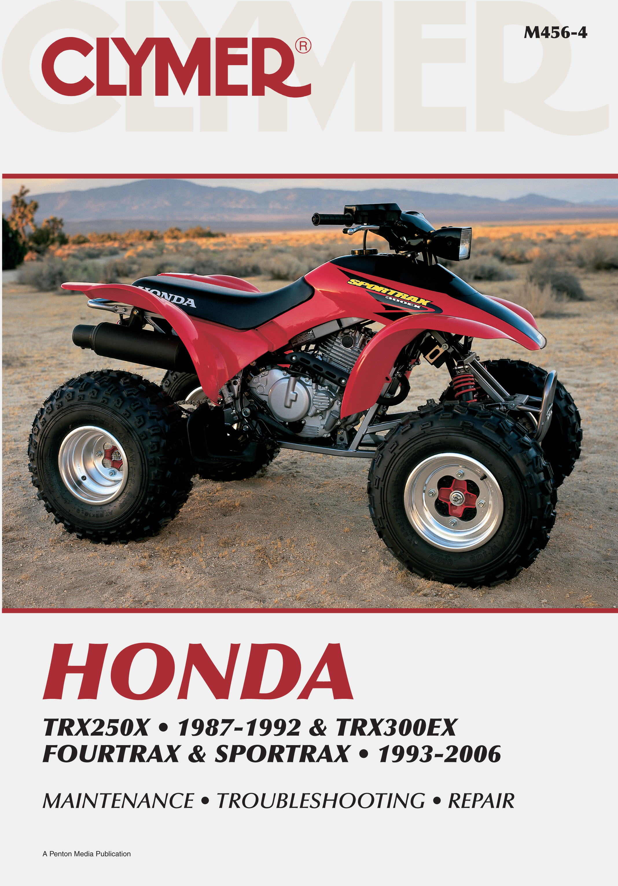 Shop Repair & Service Manual - Soft Cover - TRX250X/300EX - Click Image to Close