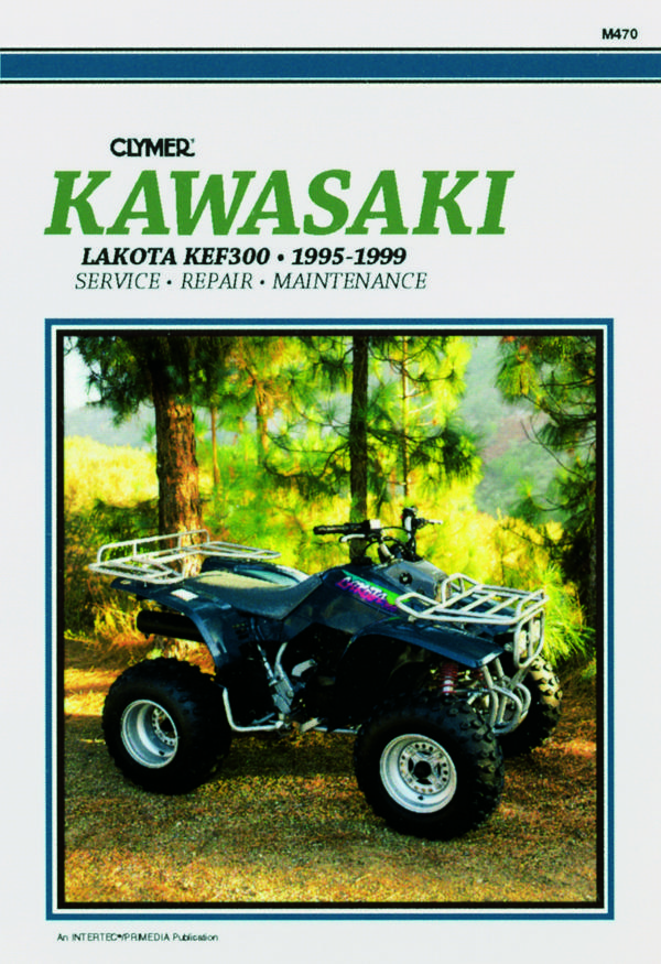 Shop Repair & Service Manual - Soft Cover - For 1995-1999 Kawasaki Lakota KEF300 - Click Image to Close