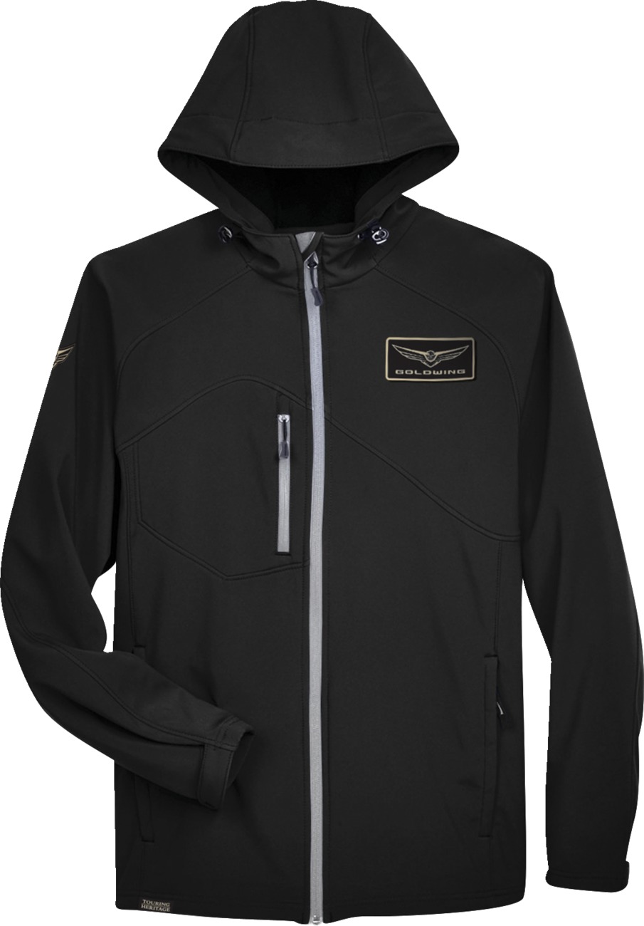 Men's Gold Wing Softshell Jacket - Gw Softshell Jkt Blk Xl - Click Image to Close