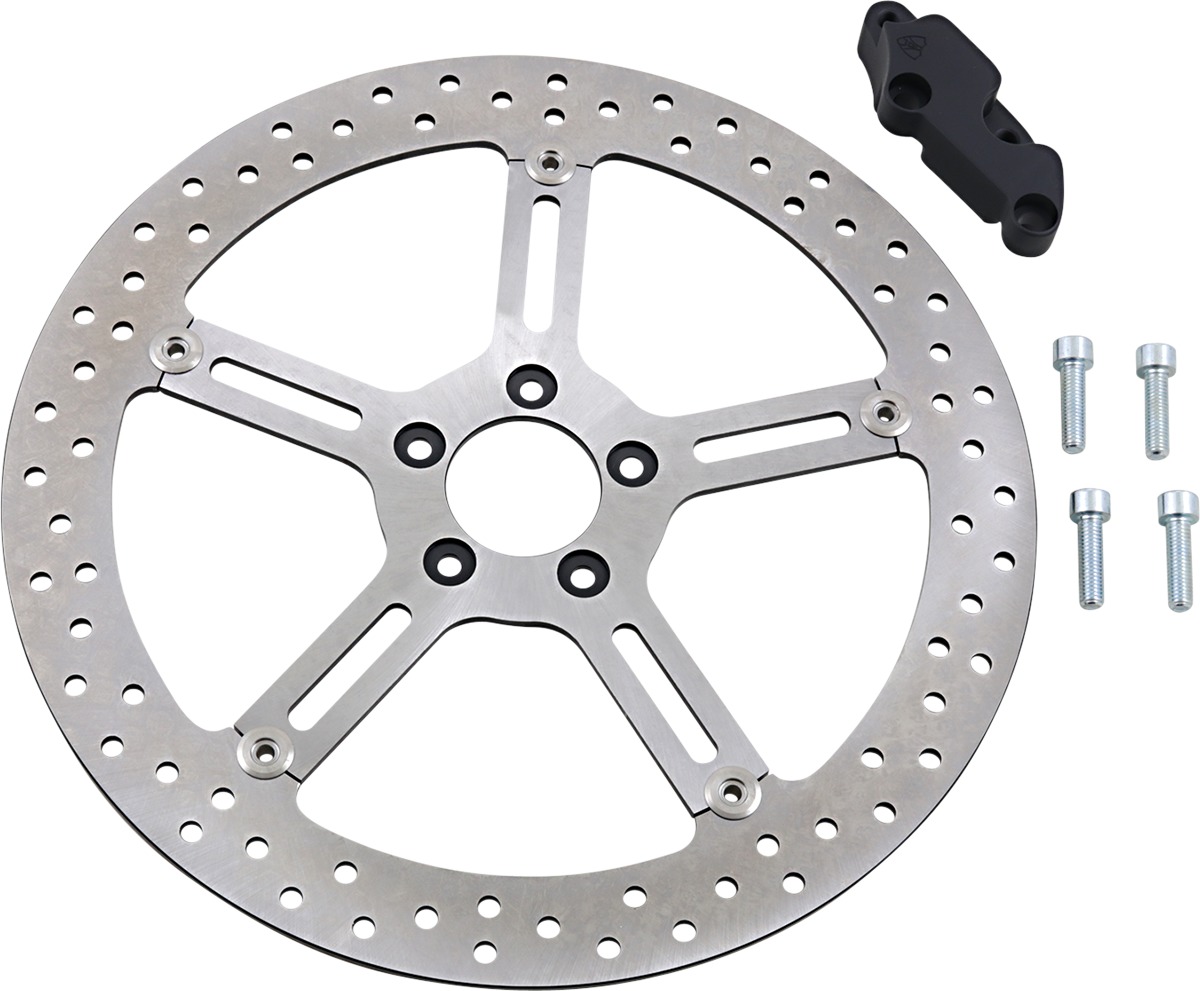 Big Brake Floating Front Brake Rotor 381mm - For 06-13 Harley XL - Click Image to Close