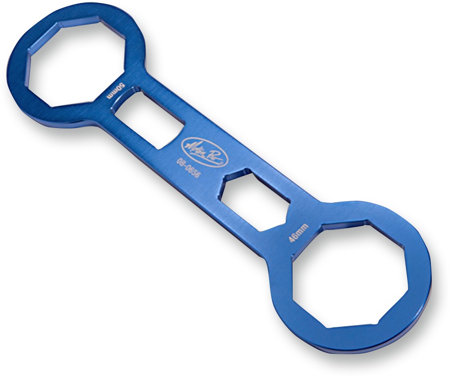 46mm / 50Mmm Fork Cap Wrench - 8 Sided w/ Compression Wrench - Fits Most Showa MX Forks - Click Image to Close