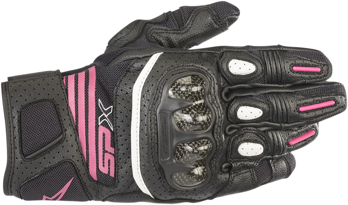 Women's SPX Air Carbon V2 Gloves Black/Fuchsia X-Small - Click Image to Close