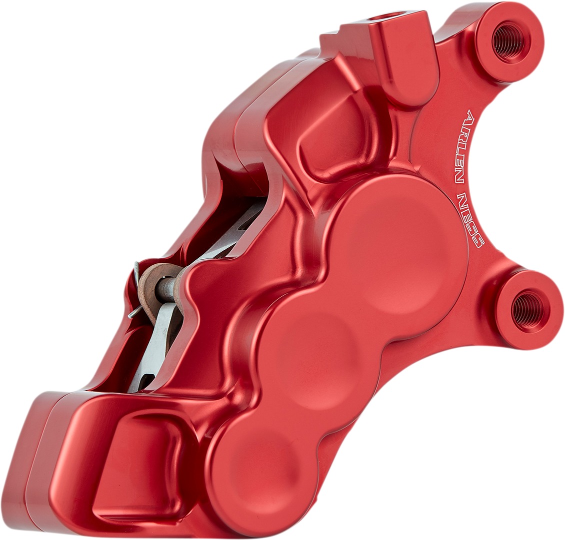 Right Red Tech Brake Caliper 6 Piston 11.8" - Click Image to Close