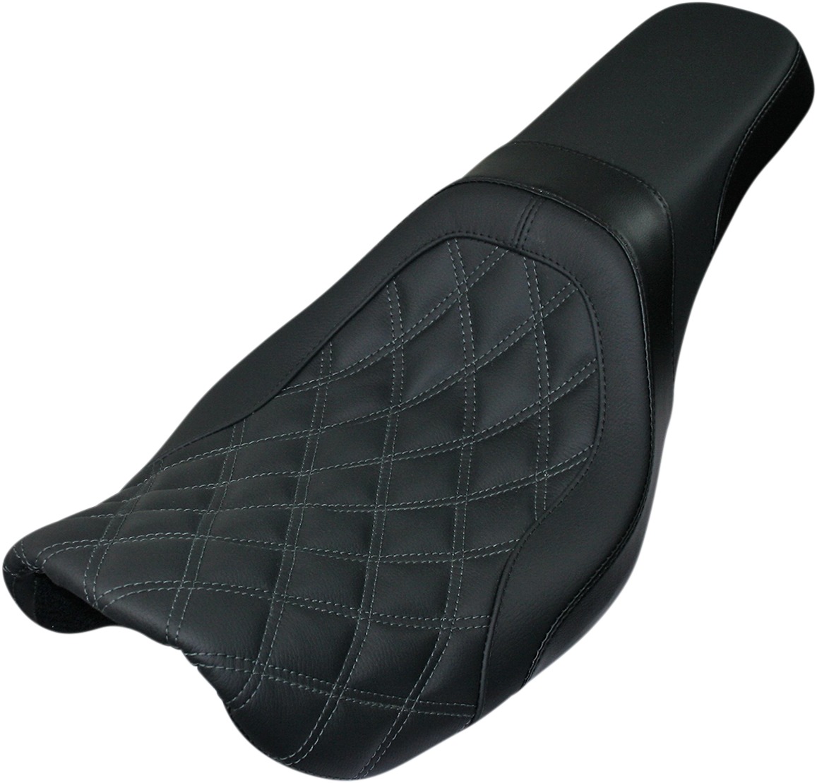 Weekday Diamond 2-Up Seat Black Foam - For 06-17 Harley FXD Dyna - Click Image to Close