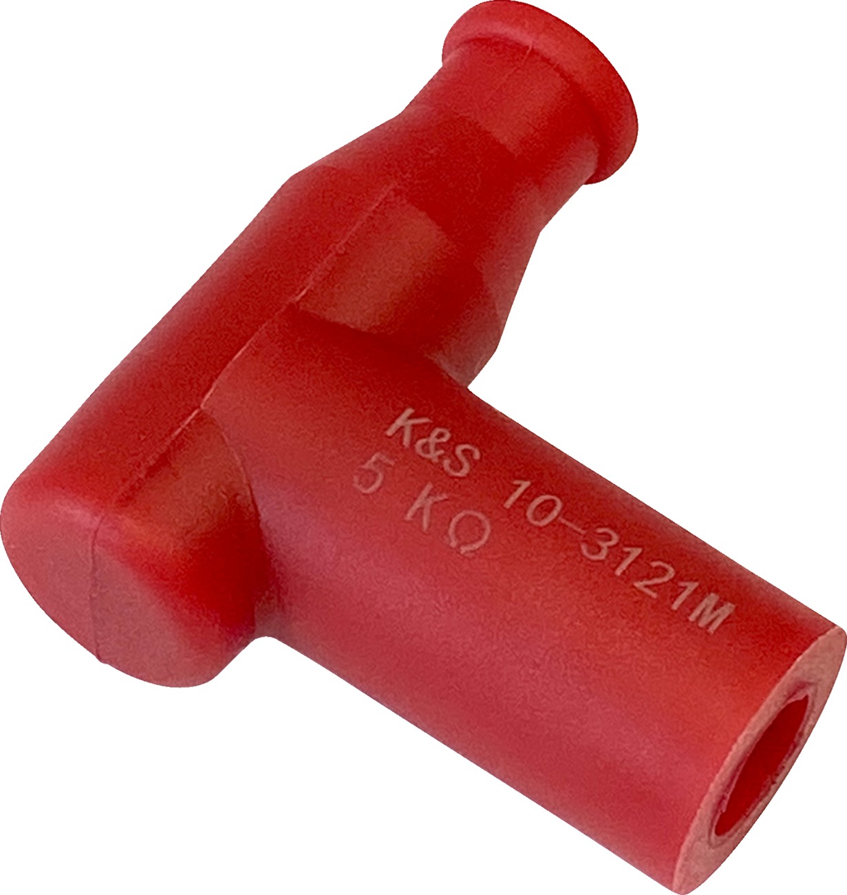 Red T Type Spark Plug Cap / Boot, 5k - Replaces NGK 8955 & TB05EM-R - Click Image to Close