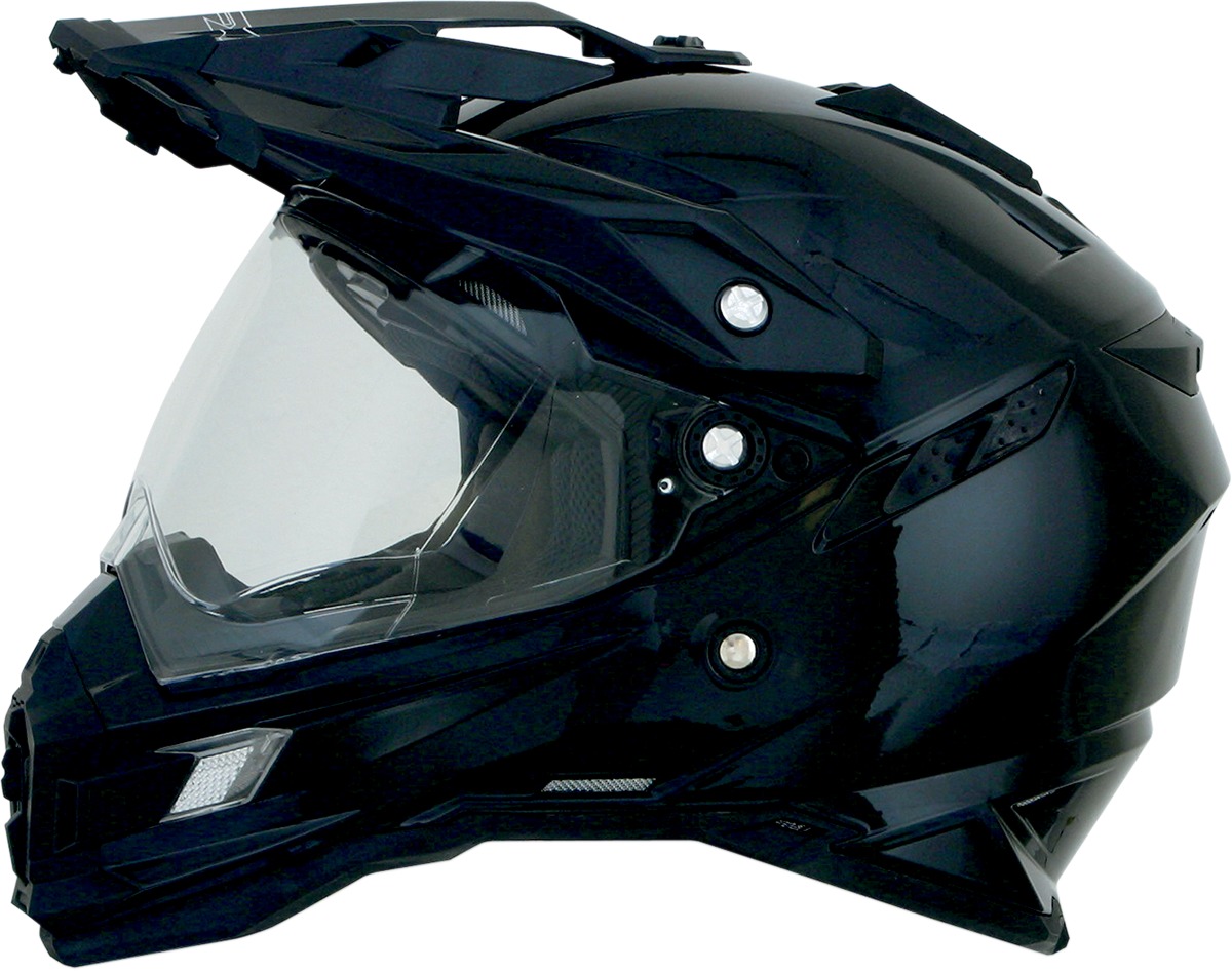 FX-41DS Full Face Dual-Sport Helmet Gloss Black Large - Click Image to Close