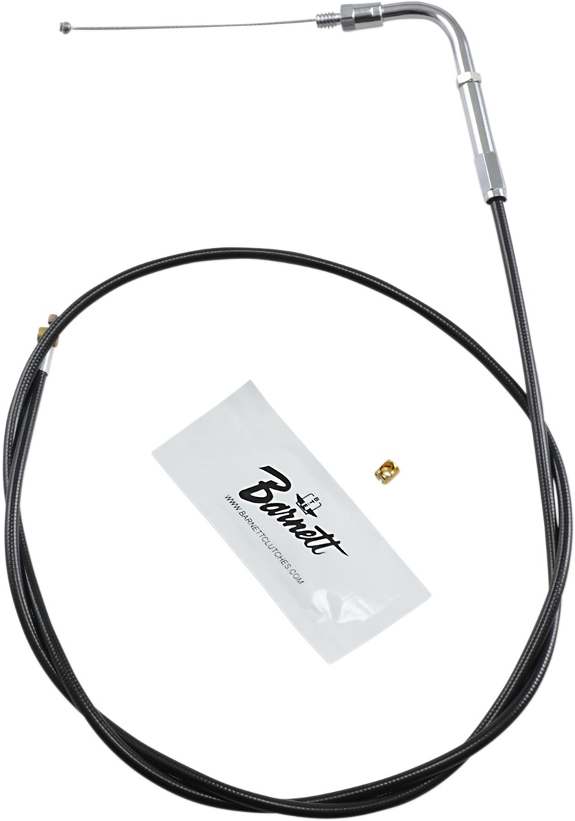 Barnett Vinyl Throttle Cable Black +6 - Click Image to Close