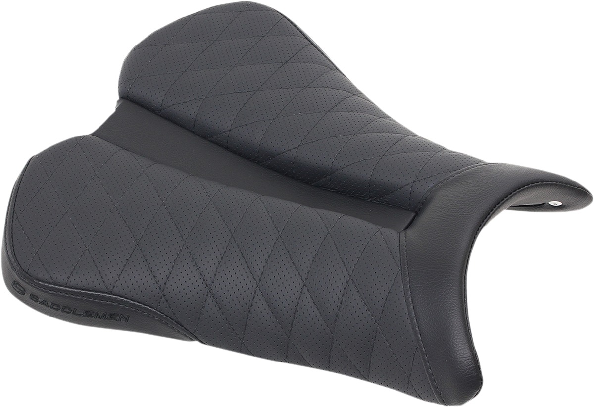 Track LS Lattice Stitched Solo Seat - Black - For Kawasaki ZX10R ZX6R - Click Image to Close