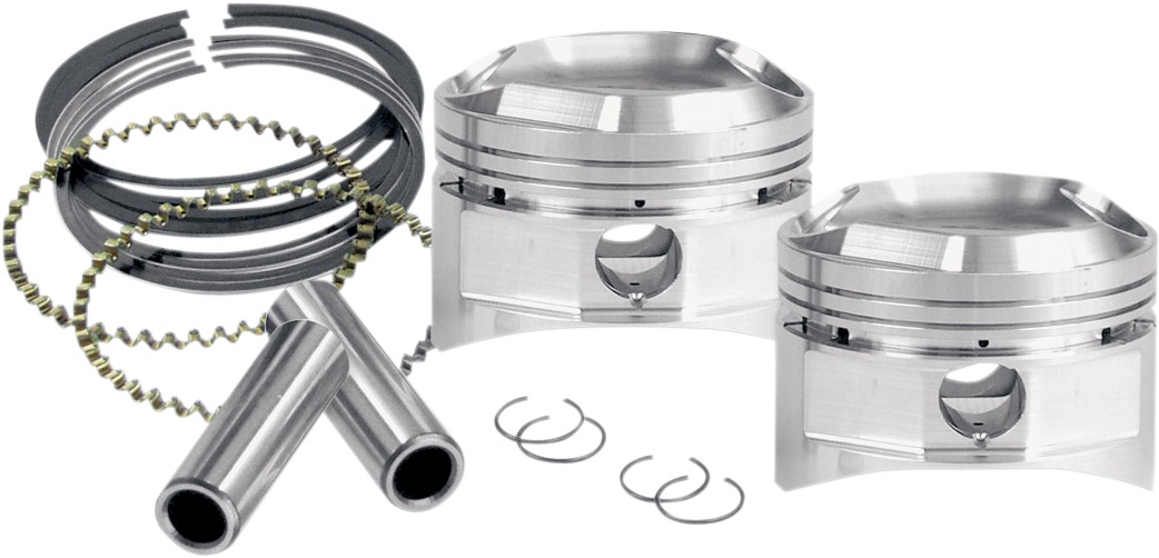 Forged Piston Sets - 96" Piston Set +010 S&S - Click Image to Close