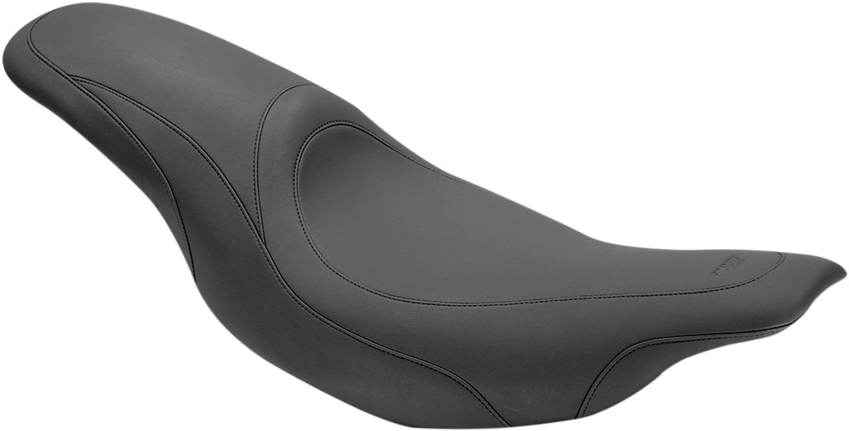 Tripper Plain Vinyl 2-Up Seat Low - For 97-07 Harley FLHT FLTR - Click Image to Close