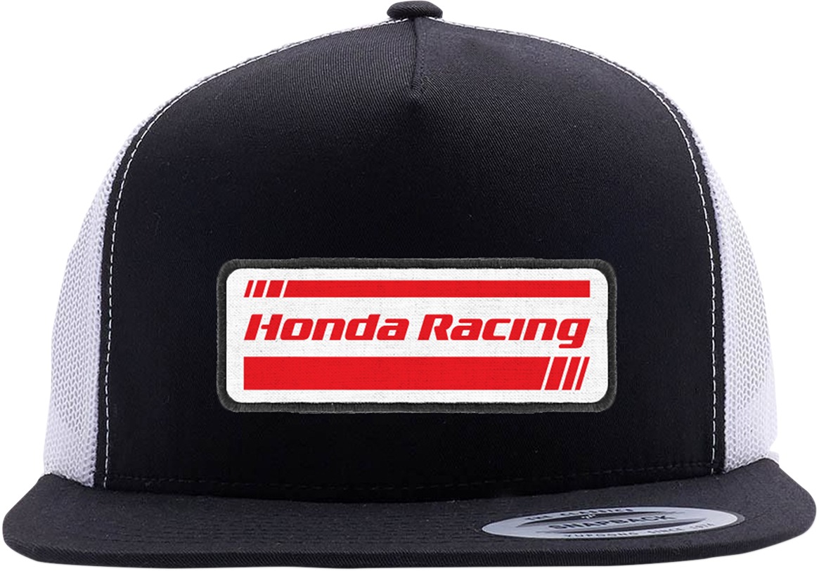 Men's Honda Racing Hat - Honda Racing Hat Blkwht One - Click Image to Close