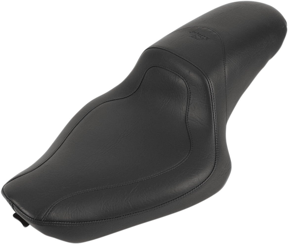 Fastback Smooth Vinyl 2-Up Seat - Black - For 04-20 Harley XL XR - Click Image to Close