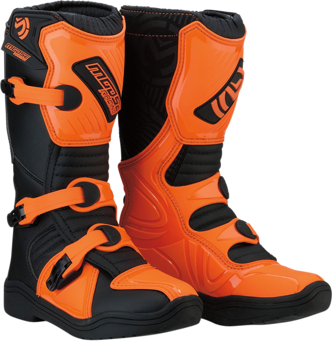 M1.3 Boots - Black & Orange Youth Size 6 - Click Image to Close