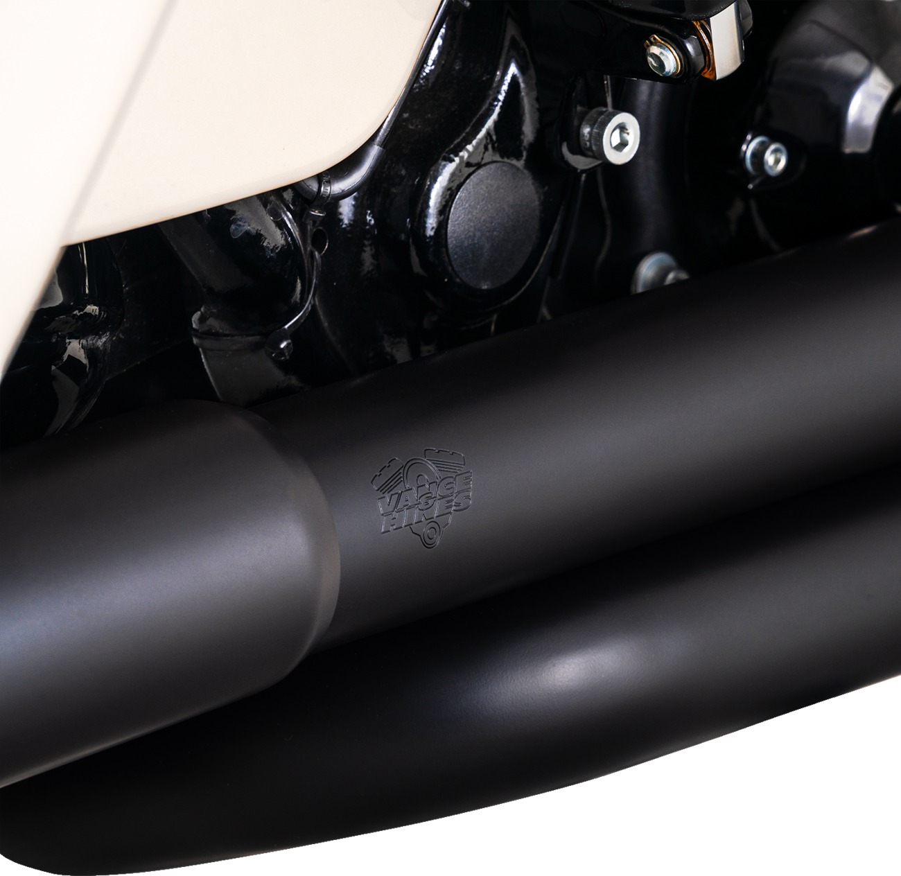 Vance & Hines HD Dresser Duals 17-22 HDr/Heatshield Black PCX Header Exhaust - Click Image to Close