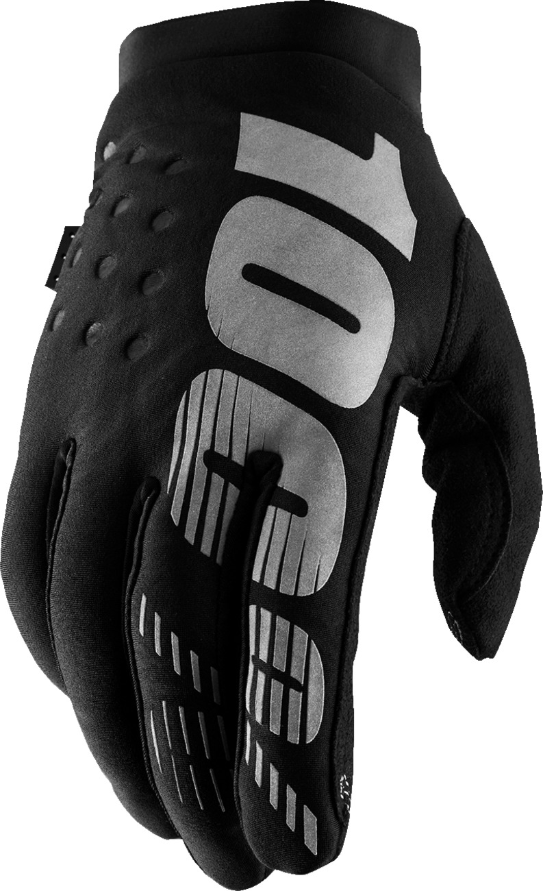 Women's Brisker Cold-Weather Gloves Black S - 100% Off-Road/ATV/Motocross - Click Image to Close