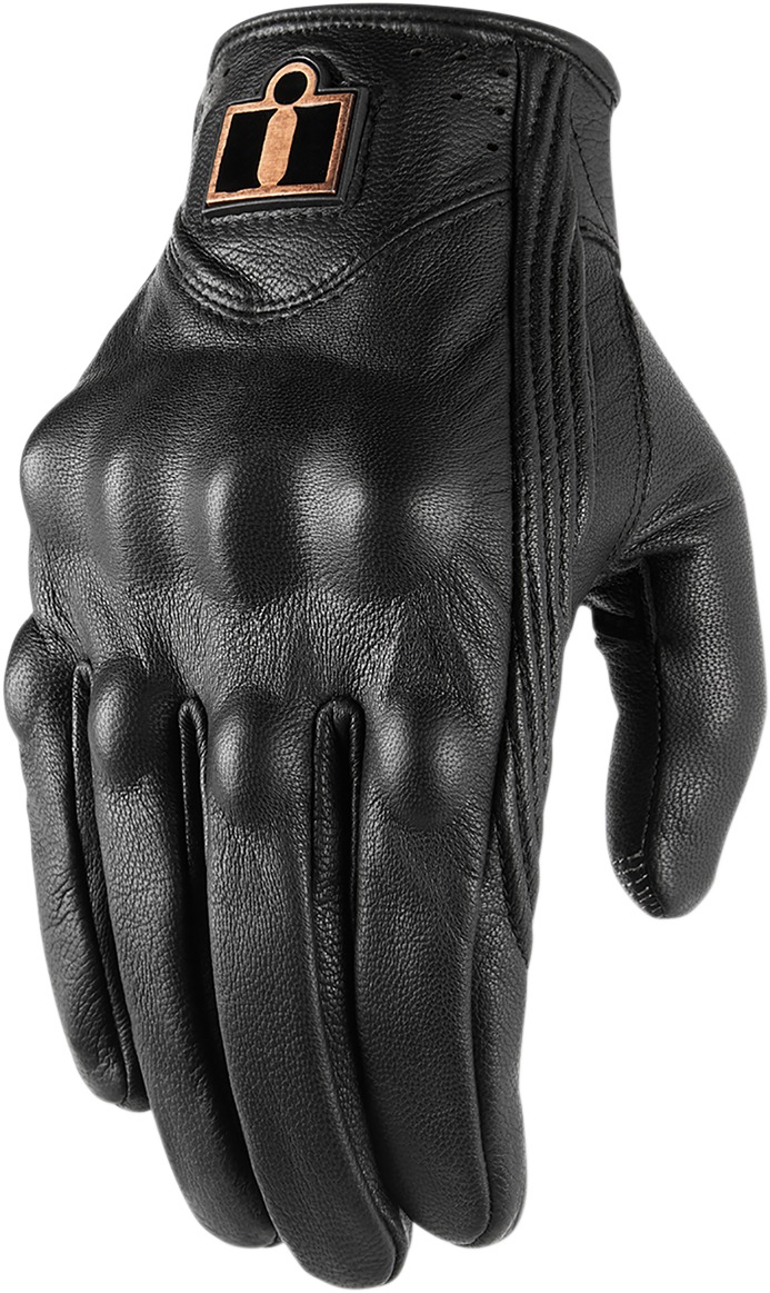 Pursuit Street Leather Motorcycle Gloves Black 4X-Large - Click Image to Close