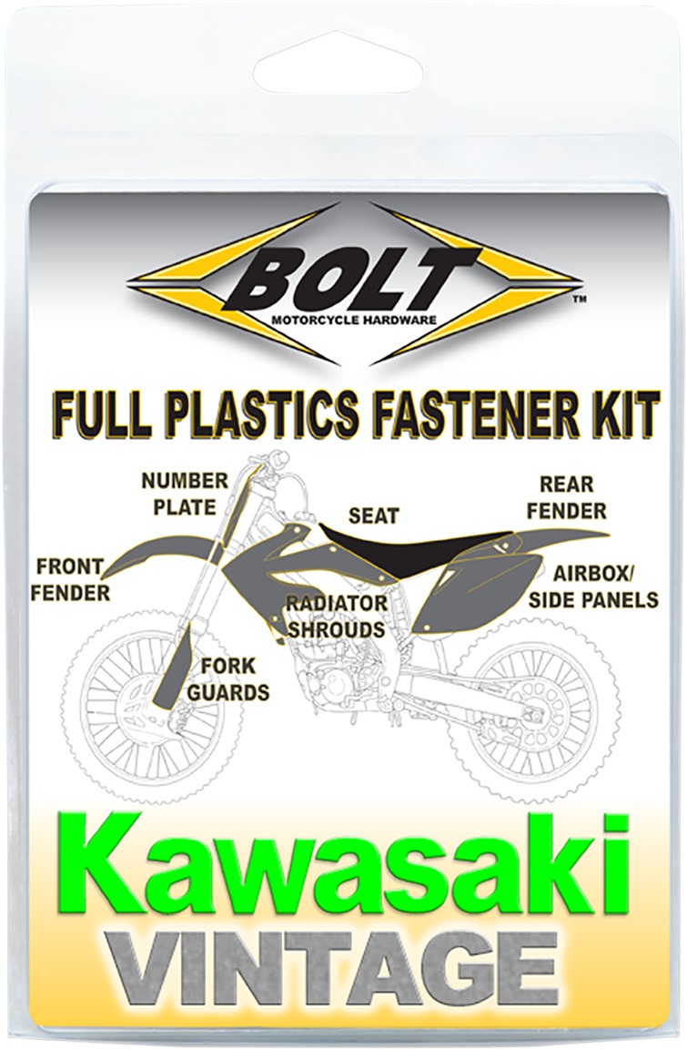 Full Plastic Fastener Kit - For 98-02 Kawasaki KX125 & KX250 - Click Image to Close