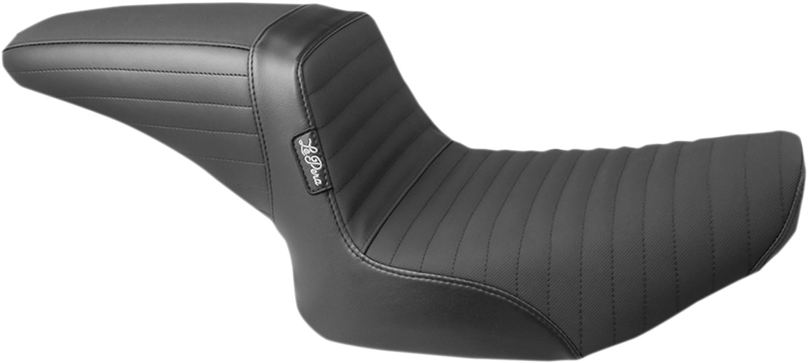 Kickflip Gripper Vinyl 2-Up Seat Black Foam - For 82-94 Harley FXR - Click Image to Close