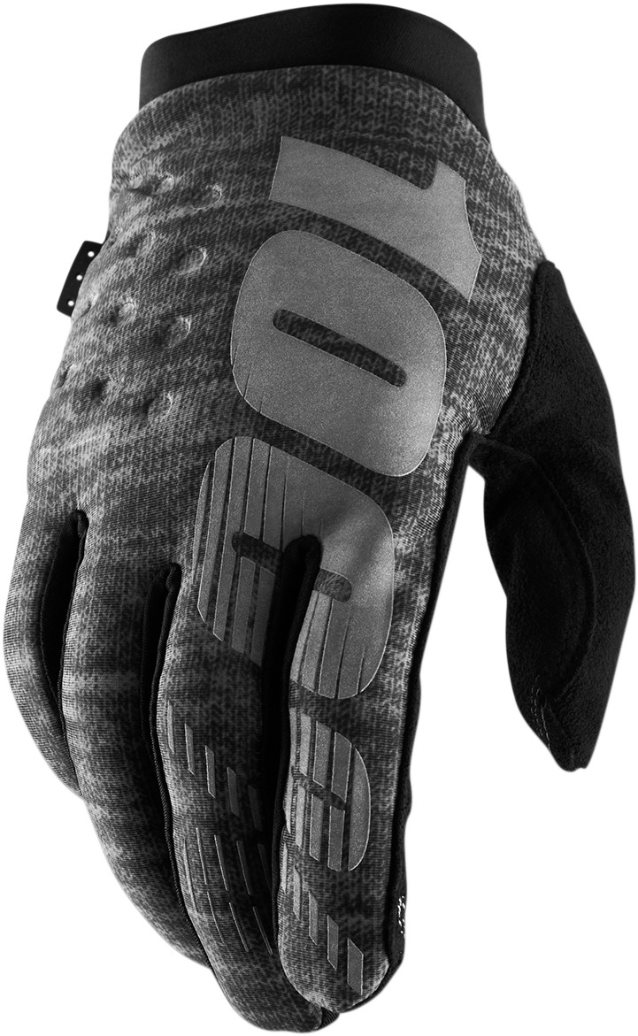 Brisker Cold Weather Gloves - Gray Short Cuff Medium - Click Image to Close