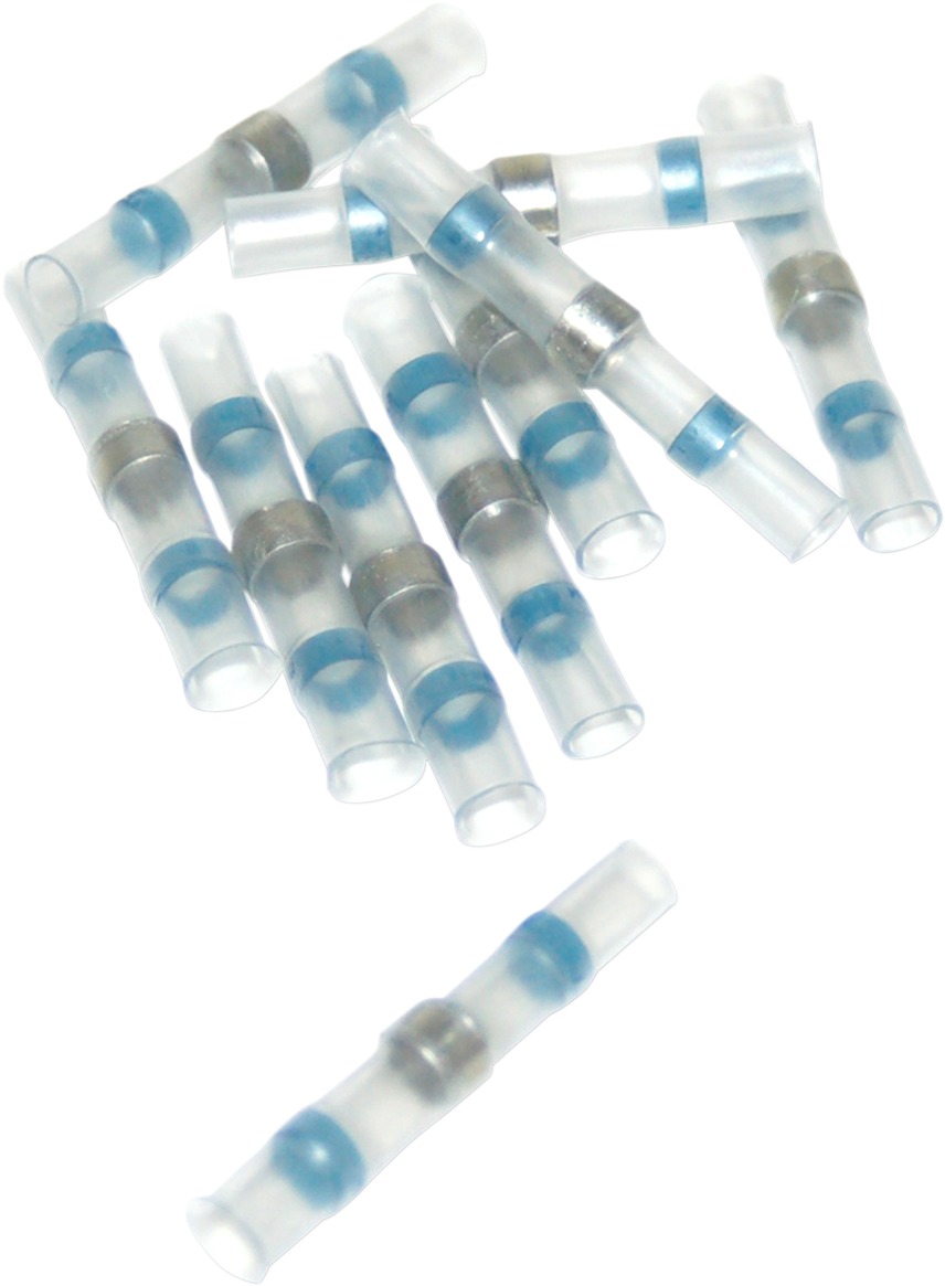 Heat Sealable Butt Splice w/Low Temp Solder Terminals 16-14 AWG (10 Pack) - Click Image to Close