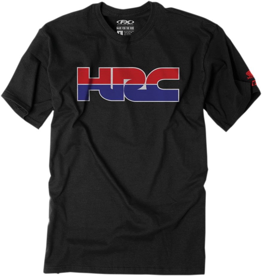 Men's Honda HRC Tee - Honda Hrc Tee Blk Md - Click Image to Close