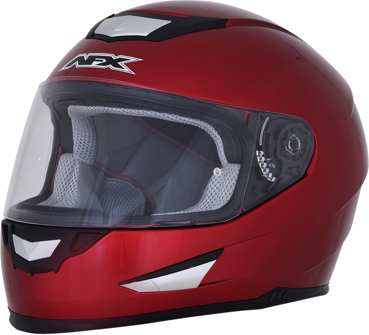 FX-99 Full Face Street Helmet Red Small - Click Image to Close