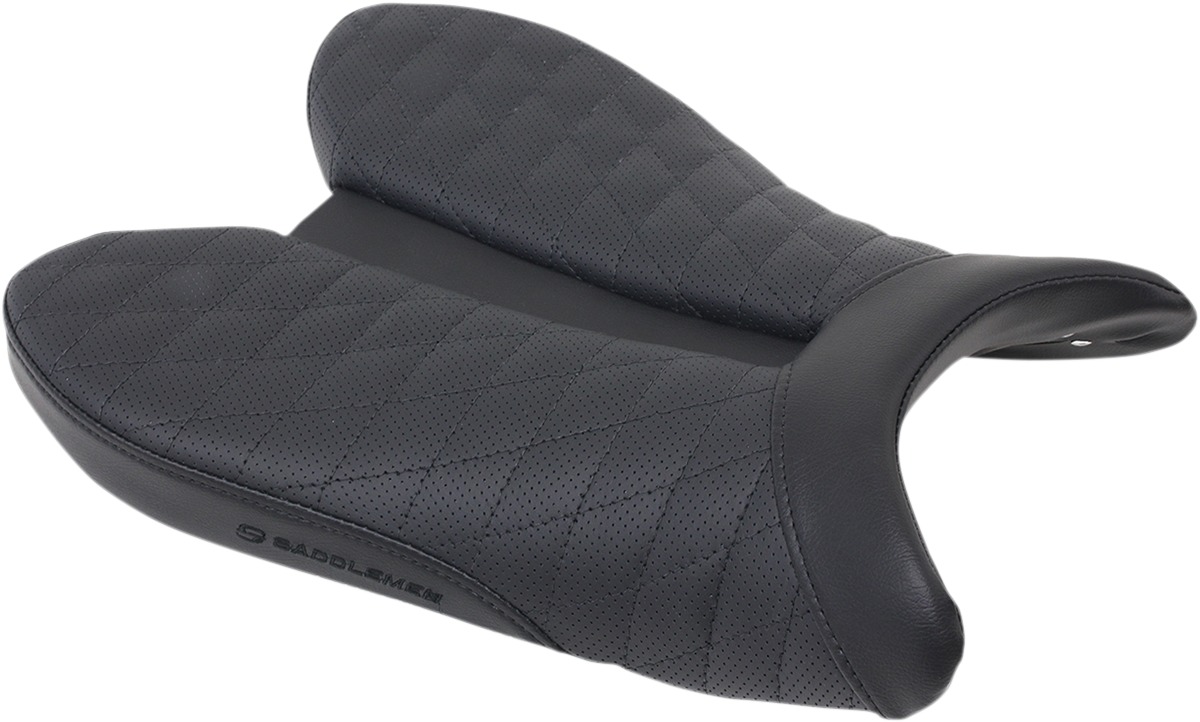 Track LS Lattice Stitched Solo Seat - Black - For 10-16 Yamaha YZF-R6 - Click Image to Close