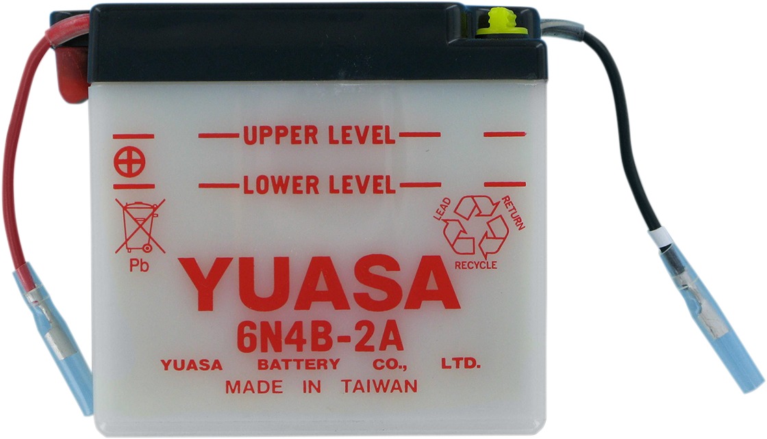 Conventional Batteries - 6N4B-2A Yuasa Battery - Click Image to Close