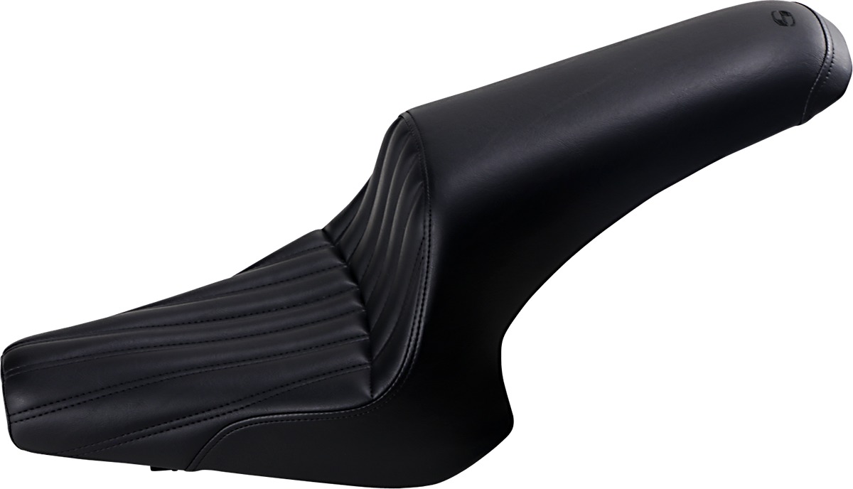 Profiler Knuckle Vinyl 2-Up Seat Black Gel - For 13-20 Yamaha XVS950 Bolt - Click Image to Close