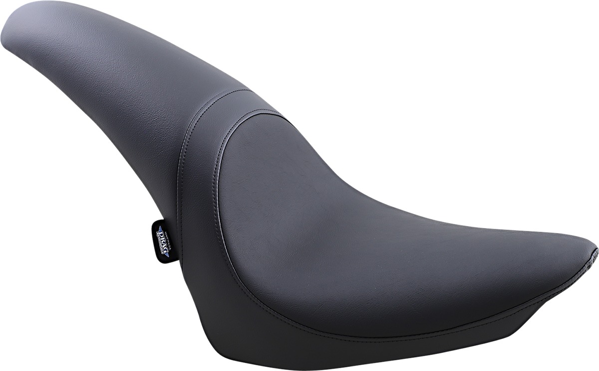 Predator Smooth Vinyl 2-Up Seat - Black - For 00-17 Harley Softail - Click Image to Close