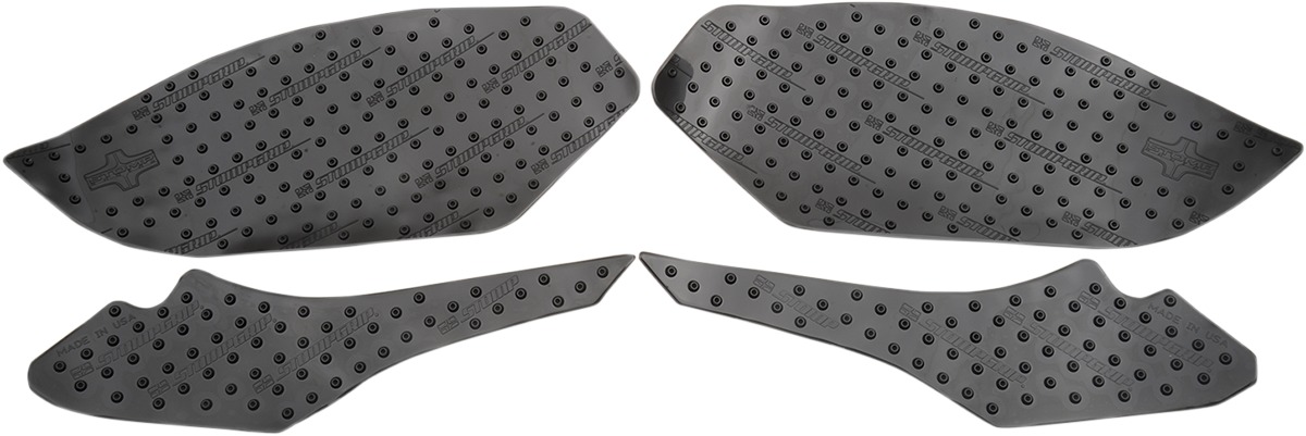 Black Volcano Profile Traction Pad Tank Kit - Tank Protector Gripper - Fits 14-20 BMW S1000R, 14-19 BMW S1000RR - Click Image to Close