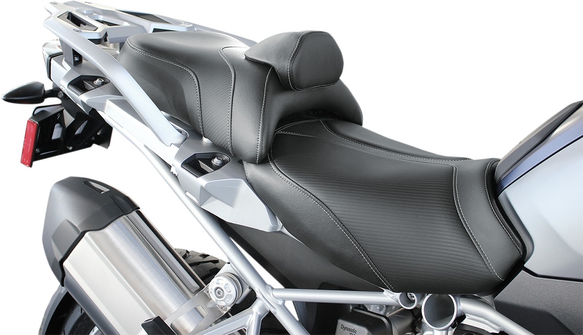 Adventure Tour Vinyl 2-Up Seat Black Foam w/Backrest - R1200GS - Click Image to Close