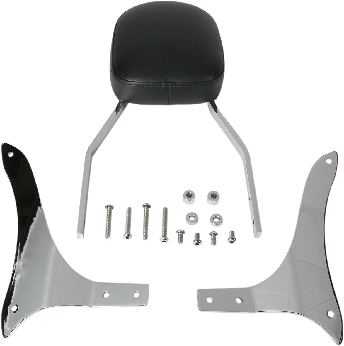 Standard Square 17" Sissy Bar Chrome - For 06-13 Yamaha XV1900 Roadliner - Click Image to Close